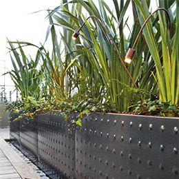 Borne d'éclairage de jardin - SAMI  - BEL-LIGHTING / TERZO-LIGHT - contemporaine / en cuivre / à LED