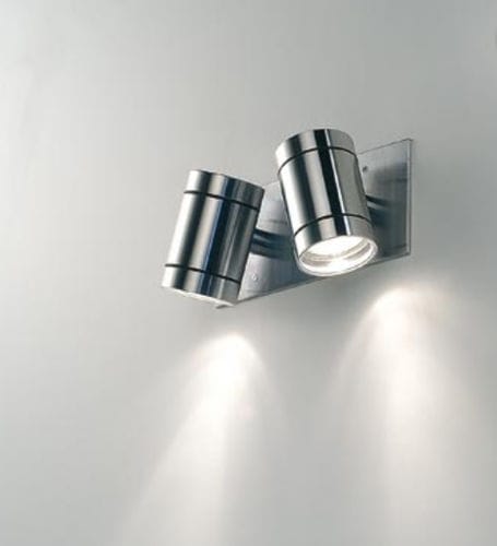 Applique murale contemporaine - MAX 2-IN - BEL-LIGHTING / TERZO-LIGHT - d'extérieur / en acier inoxydable / en verre
