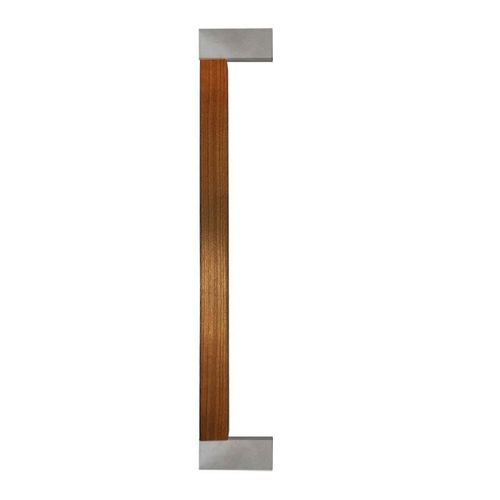 Poignée de tirage pour porte en verre - 57.50214. - Fonsegrive - en laiton / en noyer américain / en frêne