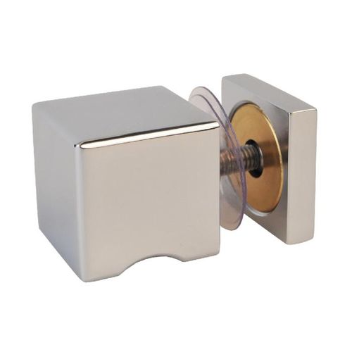 Bouton de porte contemporain - CUBIC : 15.05032.01 - Fonsegrive - en laiton chromé