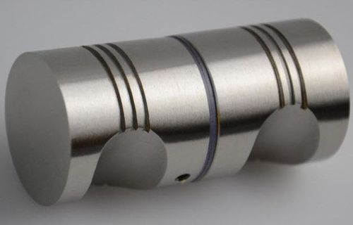 Bouton de porte contemporain - 59.59352.01 / 59.59352.16 - Fonsegrive - en laiton chromé / en acier inoxydable brossé