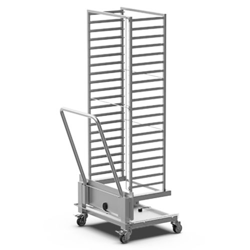Chariot de service - XCV1001 - UNOX - pour cuisine professionnelle / en acier