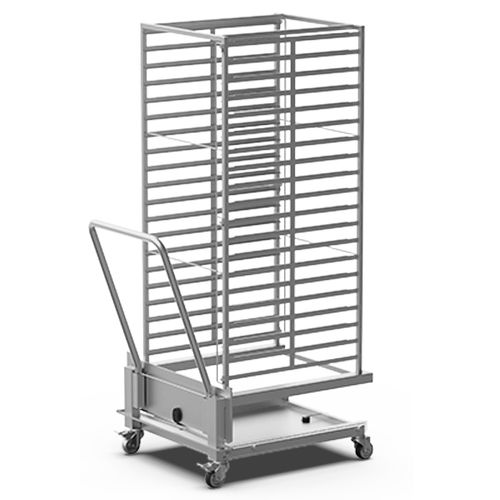 Chariot de service - XCV4001 - UNOX - pour cuisine professionnelle / en acier