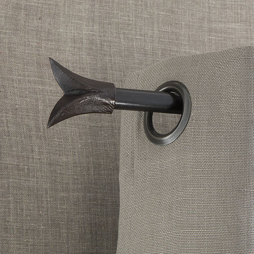 Tringle à rideaux en bronze - CROSSE - Objet Insolite - en laiton / fixation murale / pour fenêtre