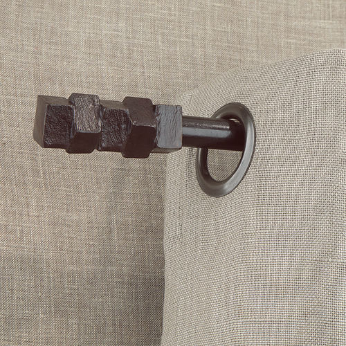 Tringle à rideaux en bronze - FRAGILE - Objet Insolite - en laiton / fixation murale / pour fenêtre
