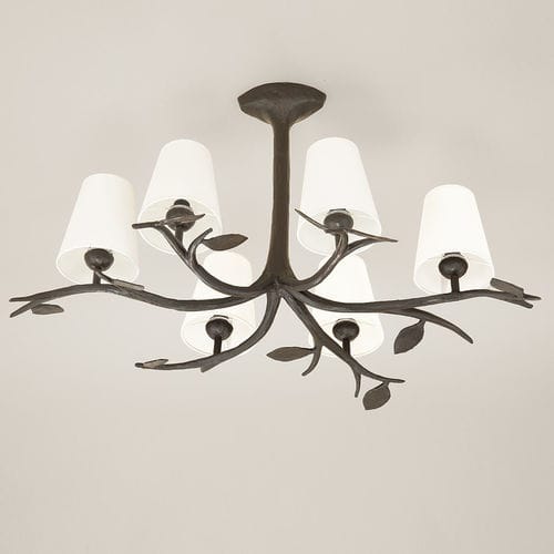 Lustre classique - FOLIA - Objet Insolite - en bronze / 6 ampoules / professionnel
