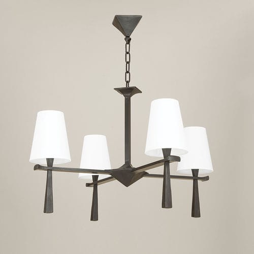Lustre classique - PABLO  - Objet Insolite - en bronze / 4 ampoules / professionnel