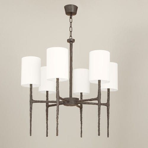 Lustre classique - HERA - Objet Insolite - en bronze / 6 ampoules / professionnel