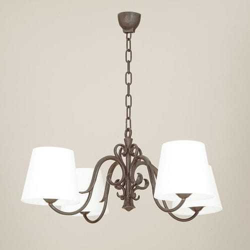 Lustre classique - PALERME - Objet Insolite - en bronze / 4 ampoules / professionnel