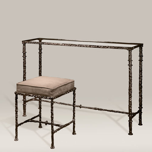 Console contemporaine - Roma H - Objet Insolite - en verre / en bronze / avec piètement en métal