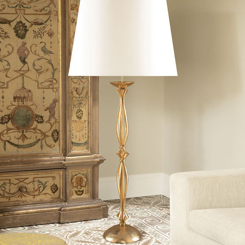 Lampe sur pied - ALBA - Objet Insolite - en bronze / en tissu / contemporaine
