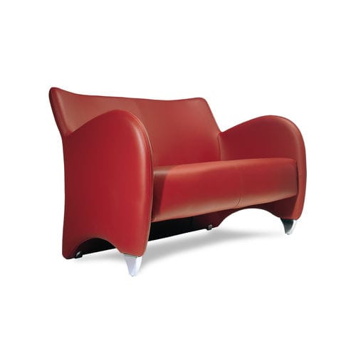Canapé contemporain - BAXO - Neology - en tissu / en cuir / rouge