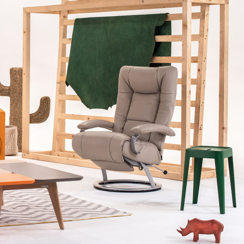 Fauteuil relax contemporain - PLUTON - Neology - en cuir / en tissu / avec repose-pieds