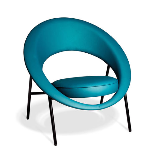Fauteuil contemporain - 44 - Neology - en tissu / en cuir / en acier