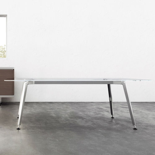 Bureau contemporain - ELEVEN - ofs - en aluminium / en verre / professionnel