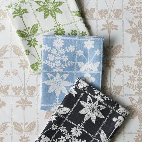Tissu d'ameublement - GEORGIA WILDFLOWERS  - F. SCHUMACHER & CO. - pour rideaux / à motif animalier / à fleurs