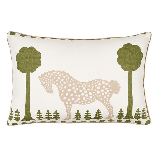 Oreiller en coton - POLKA DOT PONY  - F. SCHUMACHER & CO. - en lin / rectangulaire / résidentiel