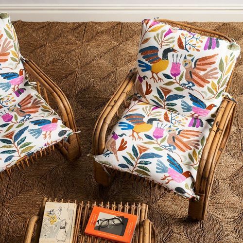 Tissu d'ameublement - CANOPY  - F. SCHUMACHER & CO. - à motif nature / à motif animalier / en lin