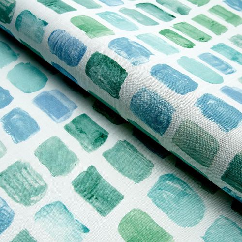 Tissu d'ameublement - PALETTE   - F. SCHUMACHER & CO. - à motif géométrique / en polyester / d'extérieur