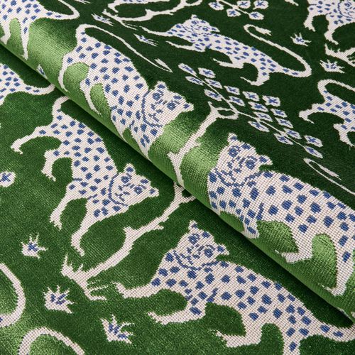 Tissu d'ameublement - WOODLAND LEOPARD - F. SCHUMACHER & CO. - à motif animalier / en polyester / en coton