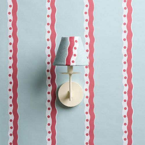 Papier peint contemporain - ROUSSEAU STRIPE  - F. SCHUMACHER & CO. - à motif / aspect tissu / bleu