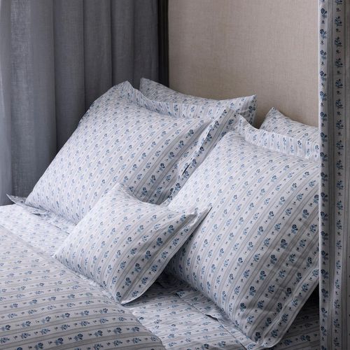 Coussin rectangulaire - CABANON STRIPE SHAM   - F. SCHUMACHER & CO. - carré / à motif floral / à rayures