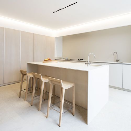 Tabouret de bar contemporain - RDL - Andreu World - en chêne / avec piètement en chêne / 4 pieds