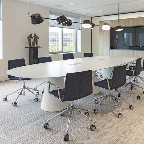 Chaise de bureau contemporaine - FLEX CORPORATE - Andreu World - en mousse / avec piètement en métal / tapissée