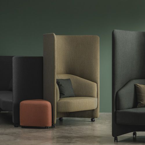 Canapé contemporain - IN OUT - Andreu World - en tissu / de concentration / acoustique