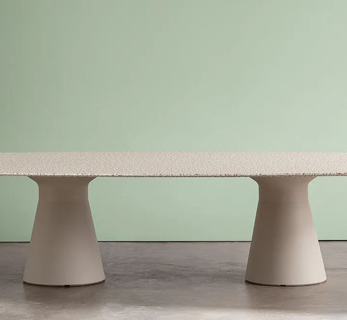 Table contemporaine - REVERSE - Andreu World - en HPL / avec piètement en HPL / rectangulaire