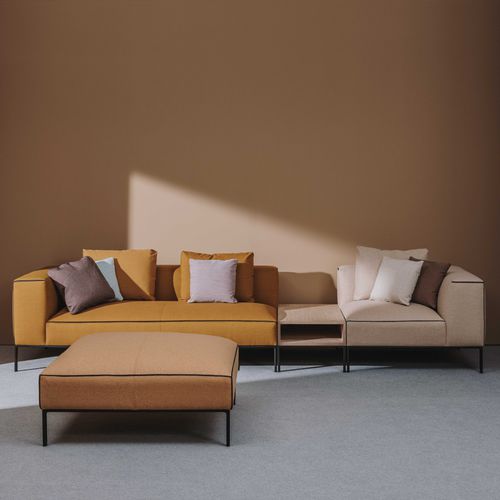Pouf contemporain - RAGLAN  - Andreu World - en mousse / carré / modulable