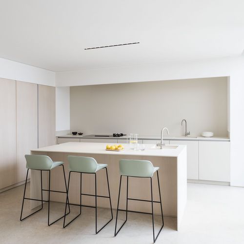 Tabouret de bar contemporain - NUEZ - Andreu World - en aluminium / en acier / avec piètement en métal