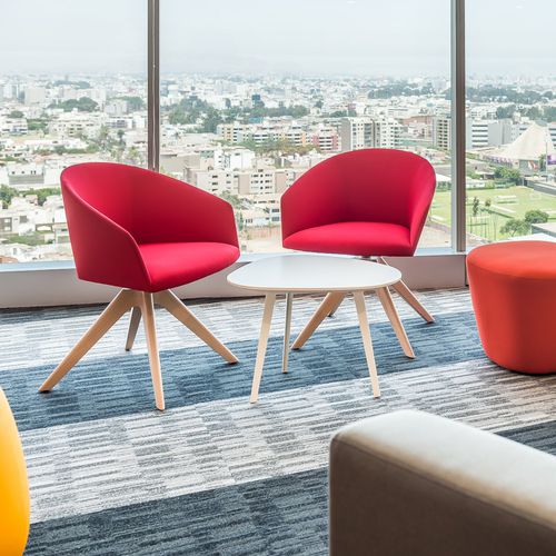 Chaise contemporaine - BRANDY  - Andreu World - d'intérieur / en tissu / en bois
