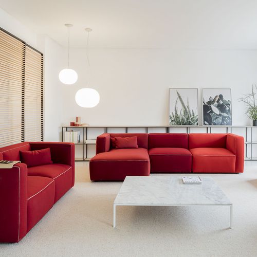 Canapé modulable - DADO - Andreu World - contemporain / en tissu / gris
