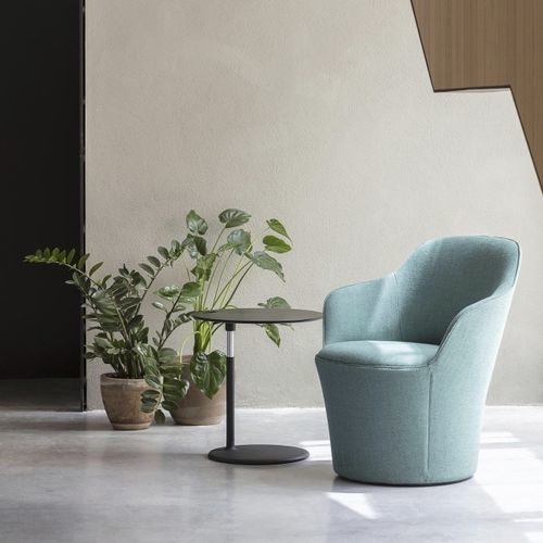 Fauteuil contemporain - HULA - Andreu World - en tissu / club / bleu