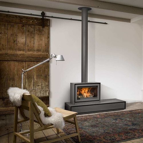 Poêle à bois - BOX 20 65 - Barbas - 10 kW - 20 kW / multicombustible / à poser