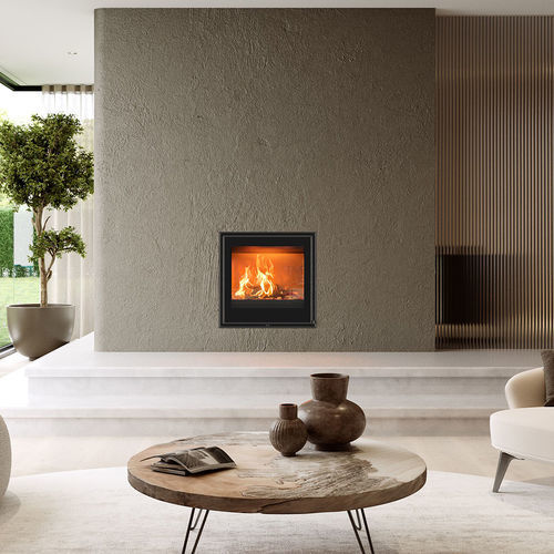 Insert de cheminée à bois - CUATRO-7 COMPACT 70 - Barbas - en métal / à convection naturelle / contemporain