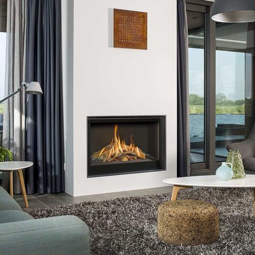 Insert de cheminée à gaz - SMART BELL 90-70 - Barbas - à bois / à gaz naturel / en métal