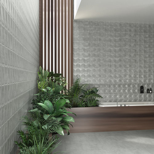 Carrelage en grès cérame - FRAME - KERABEN - poli / 3D / d'intérieur
