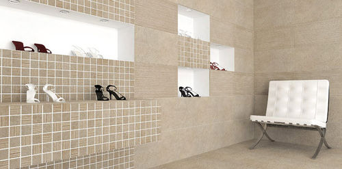 Carrelage en grès cérame - REALINK : KIEV BEIGE - REALONDA - à relief / d'intérieur / de sol