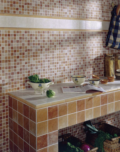 Mosaïque en céramique - TRADITIONAL PRINTING : TERUEL - REALONDA - polie / d'intérieur / de cuisine