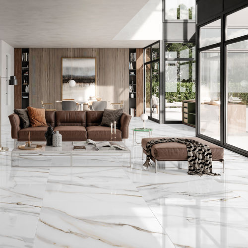 Carrelage en grès cérame - CALACATTA - Rocersa - poli / d'intérieur / de salon