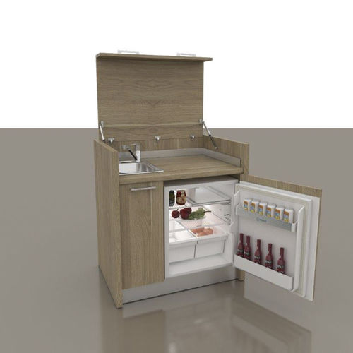 Kitchenette compacte - 40 - MOBILSPAZIO S.r.l - en bois / cachée / avec électroménager intégré