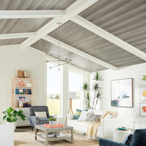 Faux-plafond en MDF - WOODHAVEN™ PLANKS DRIFTWOOD - Armstrong ceilings - USA - en lames / pour salle à manger / pour chambre à coucher