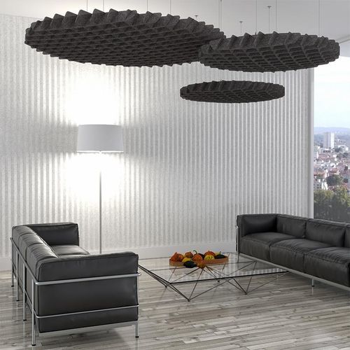 Faux-plafond en PET - CLARIO CLOUD CIRCLE - Armstrong ceilings - USA - en feutre / en îlot / pour bureau