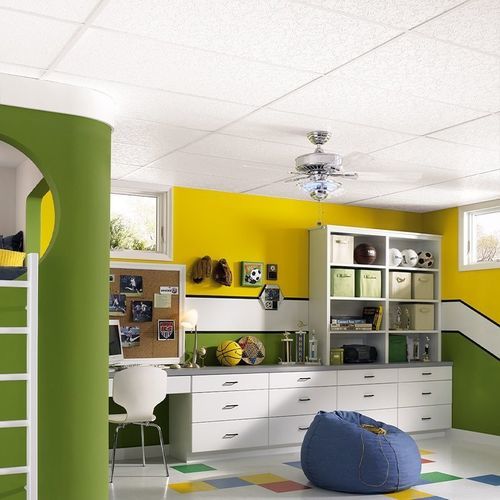 Faux-plafond en plâtre - GRENOBLE&trade; - Armstrong ceilings - USA - en fibre minérale / en dalles / pour chambre à coucher