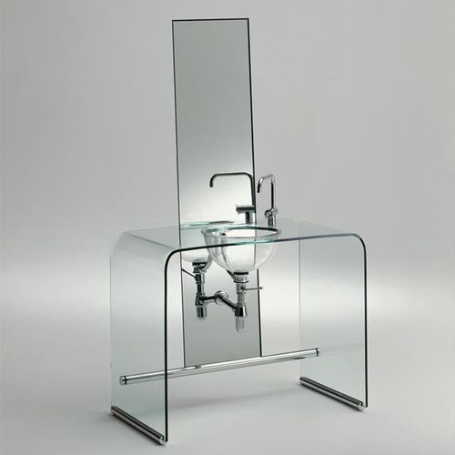 Plan vasque en verre - COUP DE FOUDRE  - Rapsel International Srl - par Shiro Kuramata