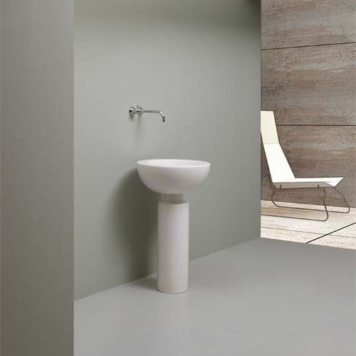 Vasque sur pied - POSITANO - Rapsel International Srl - en céramique / ronde / contemporaine