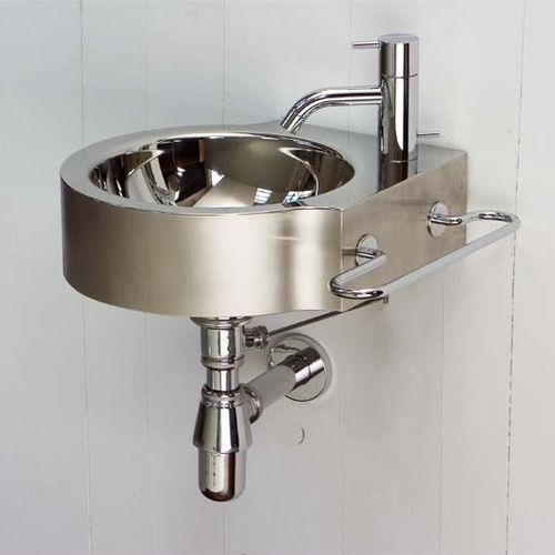 Vasque suspendue - WING - Rapsel International Srl - en inox / ronde / contemporaine