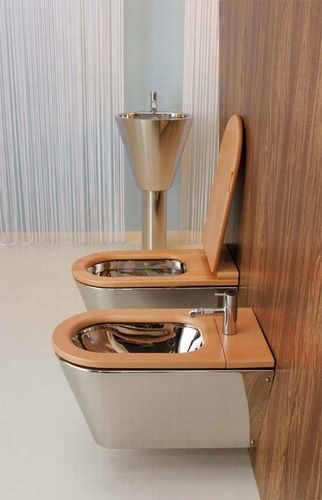 Bidet suspendu - MARY - Rapsel International Srl - en acier inox